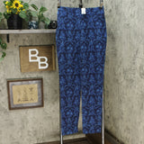 Isaac Mizrahi Live! Tall 24/7 Slim Leg Stretch Damask Printed Pants