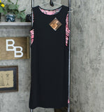 IMAN Women's Boho Chic Sleeveless Layered Knit Midi Dress