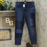 Martha Stewart Women's Patchwork 5-Pocket Ankle Jeans