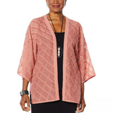 MarlaWynne WynneLayers Women's Plus Size Novelty Fringe Topper Jacket