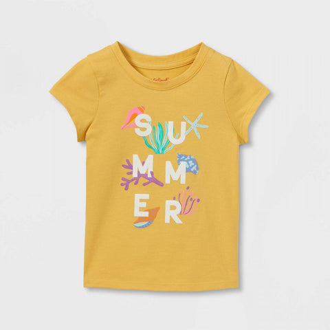 Cat & Jack Toddler Girls' Summer Short Sleeve T-Shirt