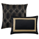 Hallmart Collectibles Torcido 6-Piece Queen Duvet Cover With Filler Set