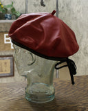 Eric Javits Women's USA Made Kate Italian Lamb Leather Beret