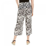 NWT Charter Club Printed Wide-Leg Capri Pants. 100094503MS L