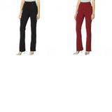 DG2 by Diane Gilman Women's Tall Pull On Stretch Ponte Boot Cut Pants