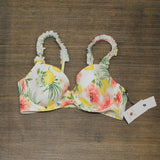 Shade & Shore Women's Lightly Lined Ruffle Strap Bikini Top AFT48