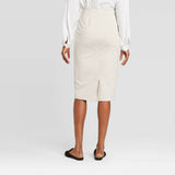 Prologue Women's Ponte Knit Midi Pencil Skirt