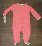 Just One You Made By Carter's Baby Girls' Dot Heart Footed Pajama