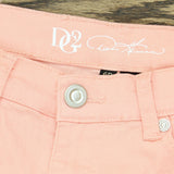 DG2 by Diane Gilman Petite Floral Fray-Hem Ankle Jeans Blush 6P