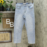 Ella Moss Women's High Rise Slim Straight Ankle Jeans Light Blue 8