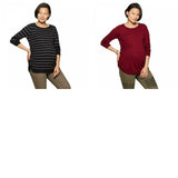 Isabel Maternity by Ingrid & Isabel Essential Side Shirred Pullover Sweater