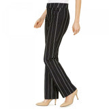 Charter Club Women's Short Denim Pinstriped Trousers