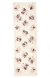 Max Mara Women's Rasetto Print Rectangle Silk Scarf Powder