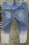 DG2 by Diane Gilman Women's Petite Embroidered Pull On Exposed Button Jeans