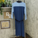 Nina Leonard Women's Plus Size 3/4 Sleeve Button Down Shirt Dress