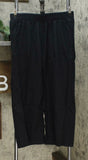 DG2 by Diane Gilman Women's Petite SoftCell Chambray Wide Leg Pants Black PL