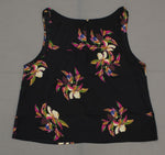 A New Day Women's Floral Satin Tank Top Blouse Shirt