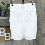 Isaac Mizrahi Live! Women's 24/7 Stretch Pull-On Bermuda Shorts Bright White 8