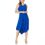 Nina Leonard Women's Plus Size Miracle Matte Jersey Culotte Jumpsuit