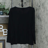 Karen Scott Plus Size Embellished Long Sleeve Christmas Knit Top