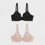 Beauty by Bali Women's 2pk T-Shirt Bras DFB202