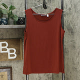 Susan Graver Women's Petite Printed Sheer Chiffon Shirt And Tank Top Set