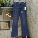 DG2 by Diane Gilman Women's Flared Leg 5 Pocket Jeans Blue 4