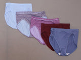 Hanes Women's 5 Pairs Cool & Comfortable Microfiber Hi-Cut Panties