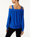 NWT Thalia Sodi Womens Cold-Shoulder Top Blouse Shirt. 30838TS X-Small