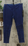 DG2 by Diane Gilman Women's Slim And Sleek Knit Denim Moto Jeggings