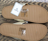 Susina Women's Ariele Thong Flip Flop Flat Sandal Gold Metallic 8