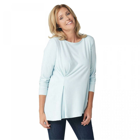 Elizabeth & Clarke Women's Knit Cinched Long Sleeve Knit Top