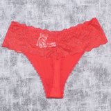 Auden Women's Plus Size Micro Thong With Lace Waistband