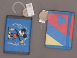 Junk Food SET OF 2 Mickey Mouse Tri-Fold Wallets Blue