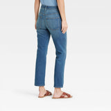 Universal Thread Women's High-Rise Slim Straight Fit Jeans Blue 4