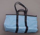 Wild Fable Zip Closure Faux Leather Trim Weekender Bag Aqua Blue