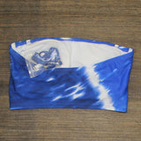 Xhilaration Women's Tie Dye Longline Bandeau Bikini Top AGB50D Blue D/DD