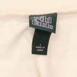 Wild Fable Womens Ruched Tie Front Strapless Blouse Shirt Top Off-White L