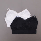 Rhonda Shear 2 Pack Lace Leisure Bras With Removable Pads