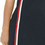 Tommy Hilfiger Women's Embroidered Logo Side Stripe T-Shirt Dress