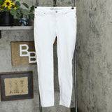INC International Concepts Women's Skinny Leg Curvy Fit Jeans White 2