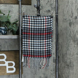 Steve Madden Modern Houndstooth Italian Muffler Scarf With Fringe