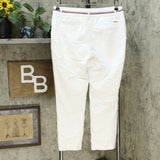 Tommy Hilfiger Women's Ribbon Trim Ankle Pants Bright White 8