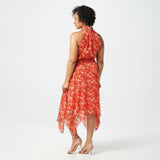Sam Edelman Women's Halter Handkerchief Hem Dress