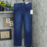 NYDJ Women's Marilyn Double Button Straight-Leg Jeans