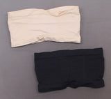 Rhonda Shear 2 Pack Underwire Brandeau Bras With Pads Nude/ Black Large