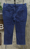 MOTTO Women's Plus Size Modern Stretch Denim Pull On Cropped Jeans