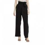 A New Day Women's High Rise Ankle Length Paperbag Pants Black XL