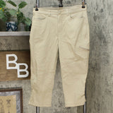 Eddie Bauer Women's Ranier Capri Pants Khaki 12