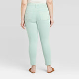 Universal Thread Women's High Rise Skinny Ankle Jeans with Raw Edge Hem